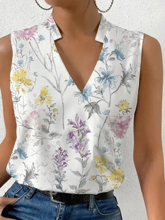 Hannah | Sommerliches Damen-Top V-Ausschnitt