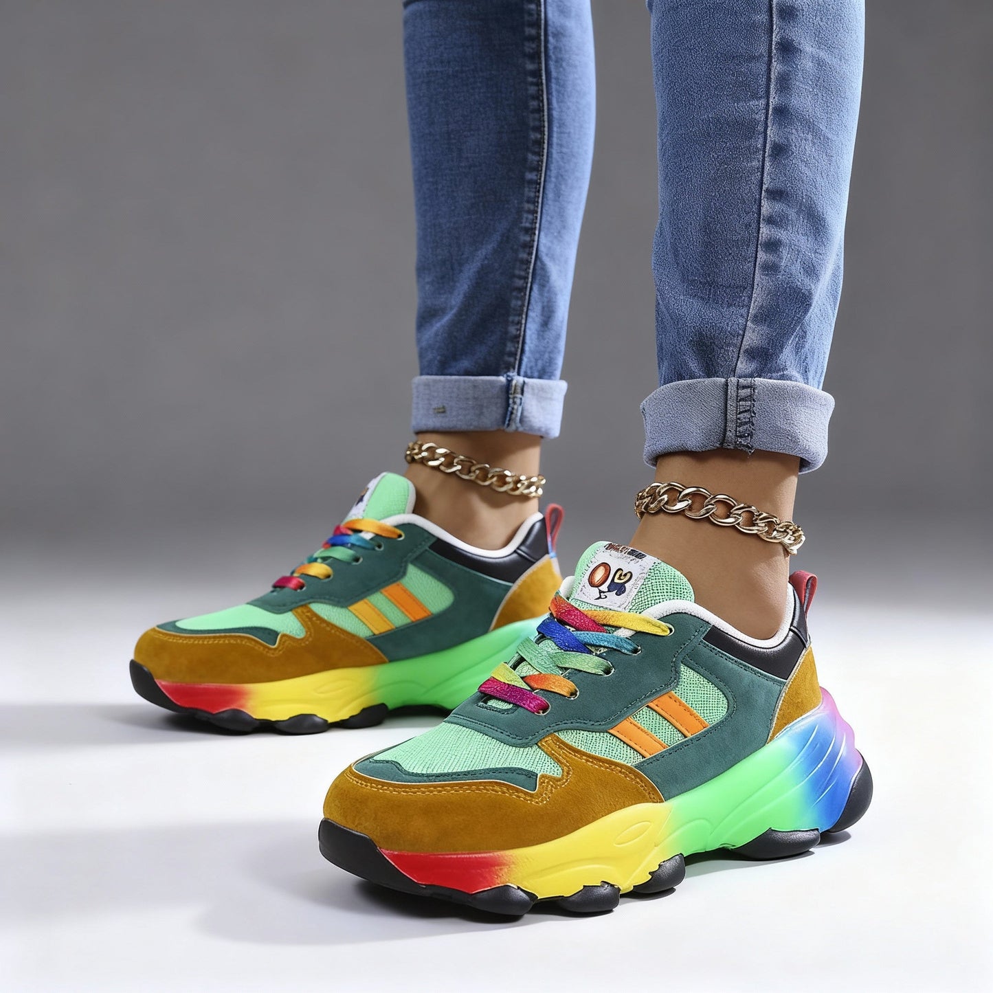 Flora | Ultraleichte, mehrfarbige Sneaker