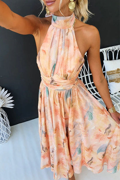 Leah | Stilvolles und bequemes Blumenmuster Maxikleid