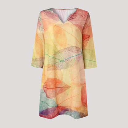 Leonie | Luftiges Sommerkleid mit botanischem Print