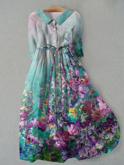 Mathilda | Vintage-inspiriertes florales Kleid für Damen
