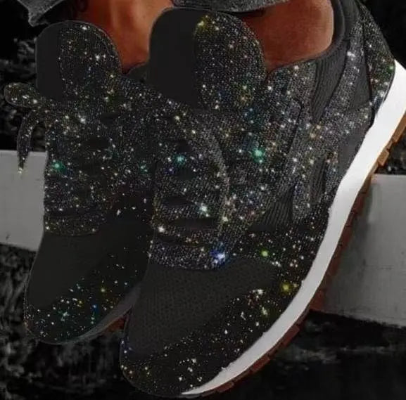 Ava | Funkelnde Damen Glitzer Sneaker mit Komfortsohle