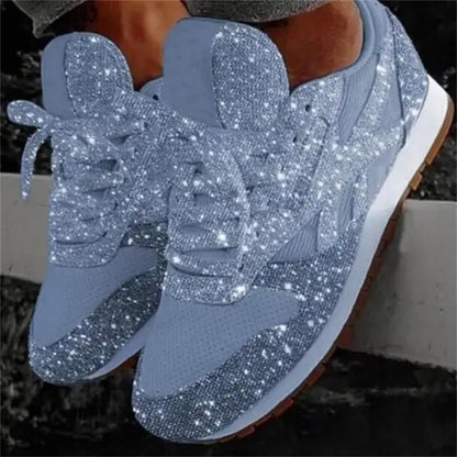 Ava | Funkelnde Damen Glitzer Sneaker mit Komfortsohle