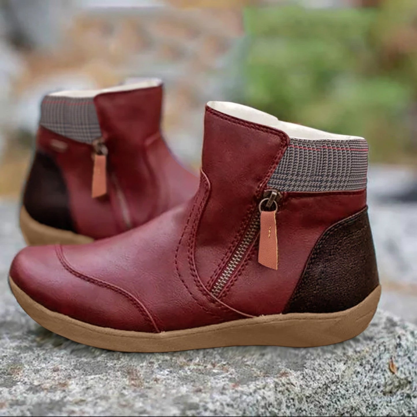 Jessica | Elegante Lederstiefel mit praktischem seitlichem Reißverschluss