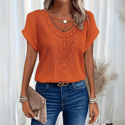 Luviaren™ | Boho-Chic Ibiza Top mit Rundhals