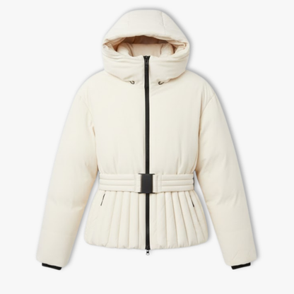 Claudia | Taillierte Damen-Peplum-Skijacke – Stilvoll und warm