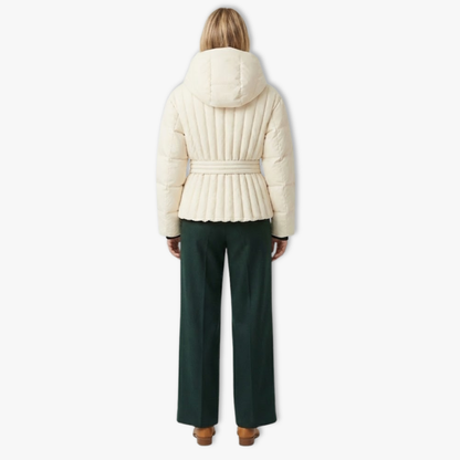 Claudia | Taillierte Damen-Peplum-Skijacke – Stilvoll und warm