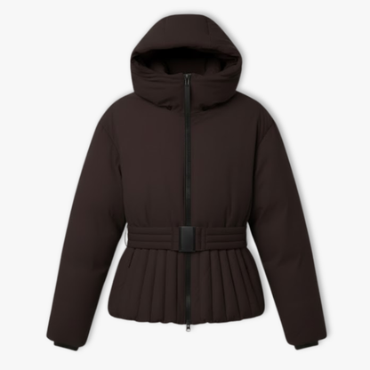 Claudia | Taillierte Damen-Peplum-Skijacke – Stilvoll und warm