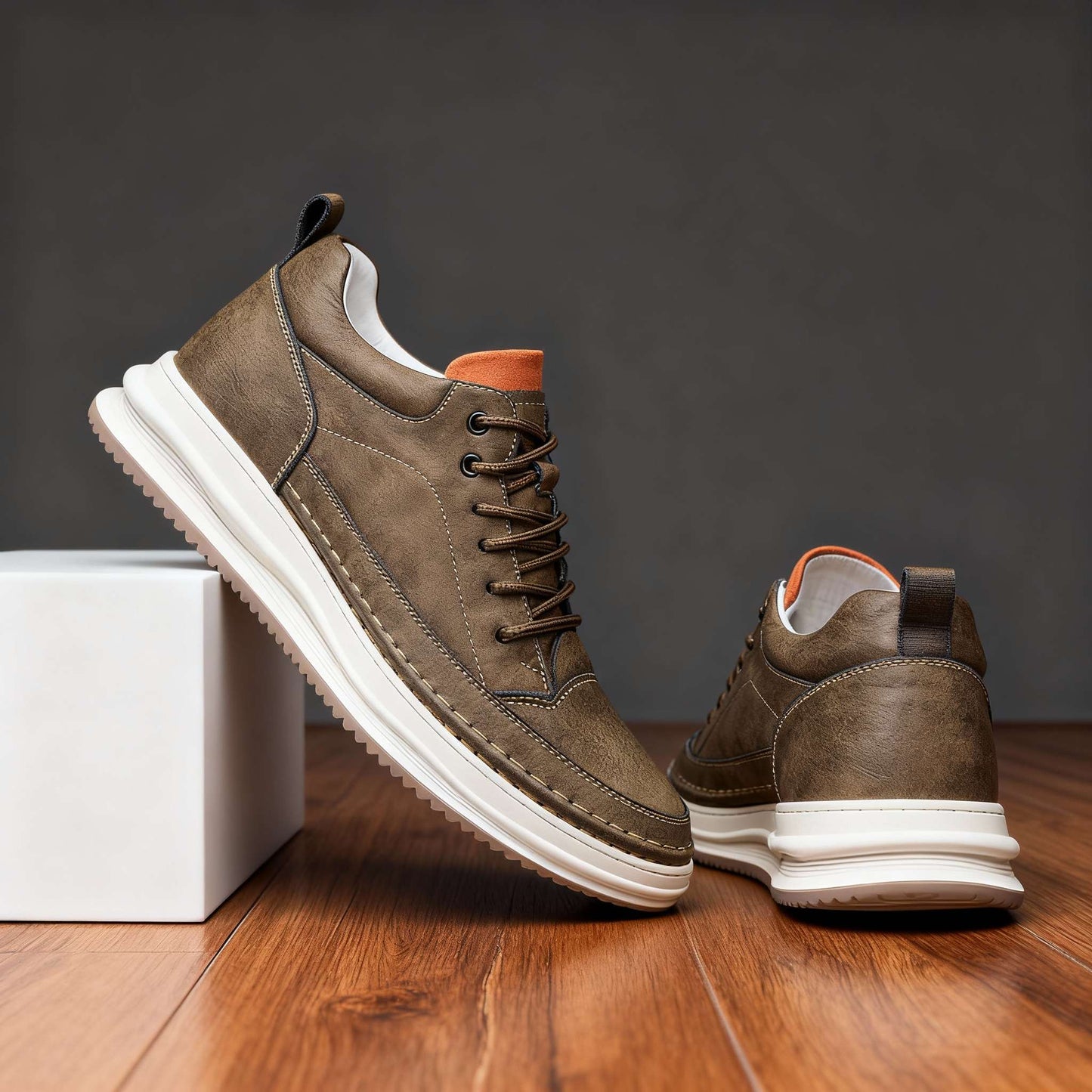 Finn | Stilvolle und rutschfeste Leder-Sneaker