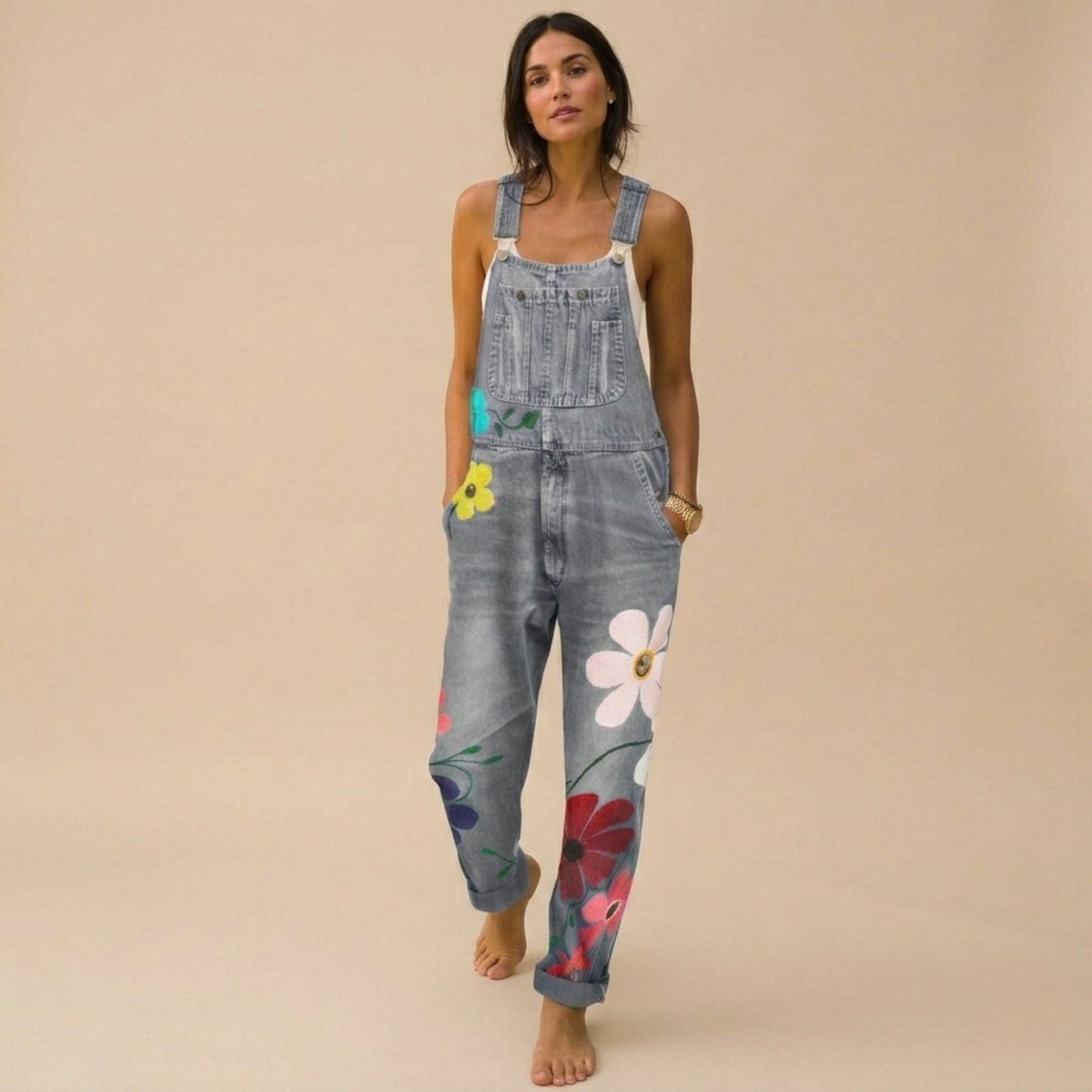 Hannah | Eleganter und stilvoller Jeans-Overall