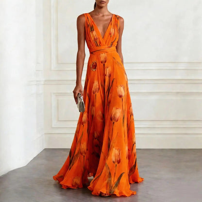 Clara | Fließend & Festlich Maxikleid für Sommeranlässe