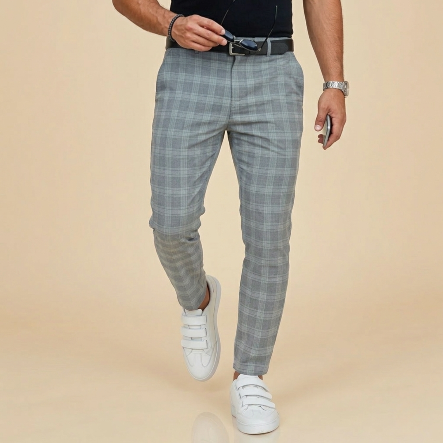 Lukas | Stilvolle und bequeme karierte hose