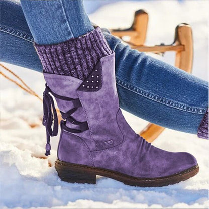 Léonie | Elegante Knöchelhohe Damenstiefel aus Leder mit Komfortsohle