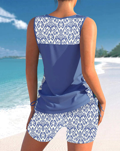 Celestine | Elegantes Tankini-Set mit modernem Muster