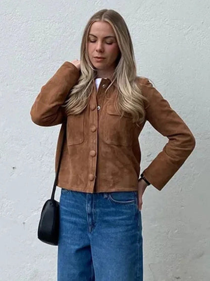 Emilia | Elegante und bequeme Wildlederjacke