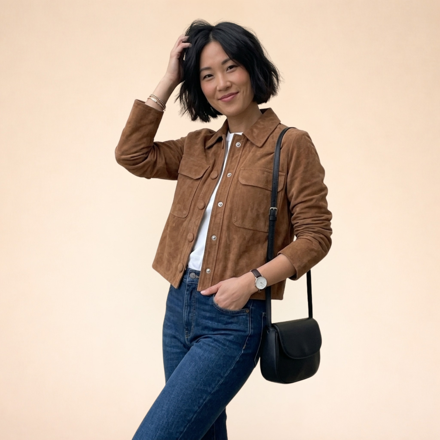 Emilia | Elegante und bequeme Wildlederjacke