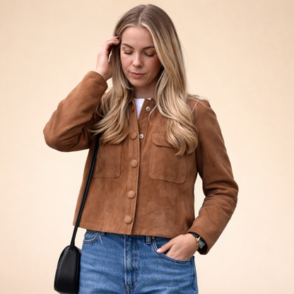 Emilia | Elegante und bequeme Wildlederjacke