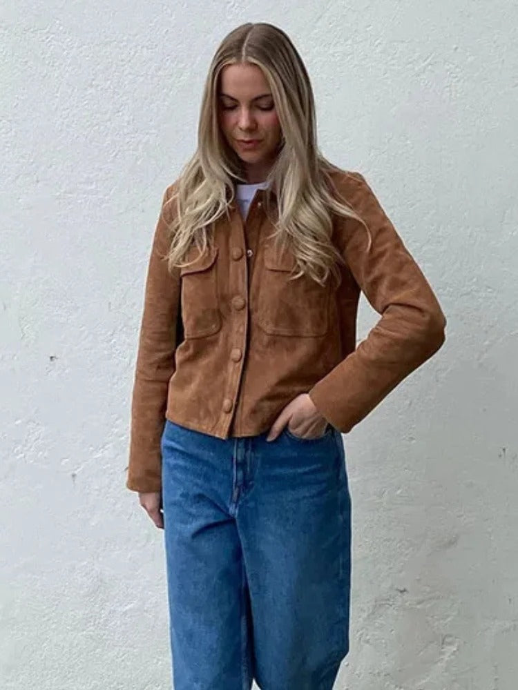 Emilia | Elegante und bequeme Wildlederjacke