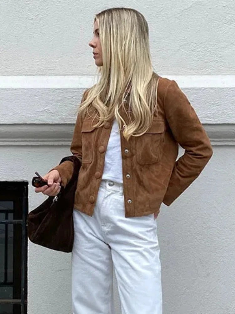 Emilia | Elegante und bequeme Wildlederjacke