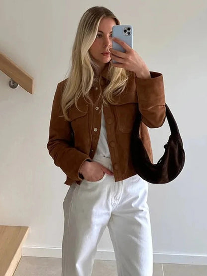 Emilia | Elegante und bequeme Wildlederjacke