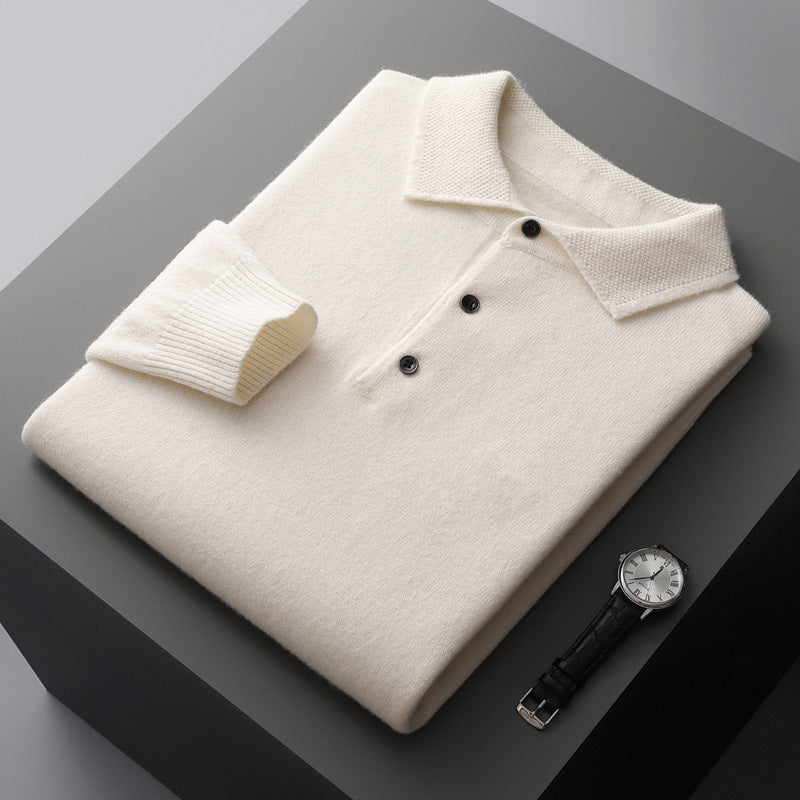 Kevin | Elegantes und bequemes Langarm Poloshirt