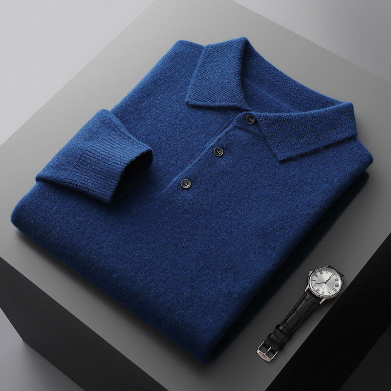 Kevin | Elegantes und bequemes Langarm Poloshirt