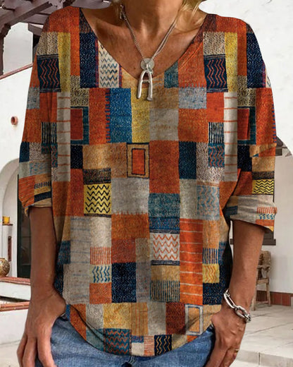 Clara | Elegante Patchwork-Bluse für Damen
