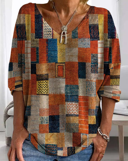 Clara | Elegante Patchwork-Bluse für Damen