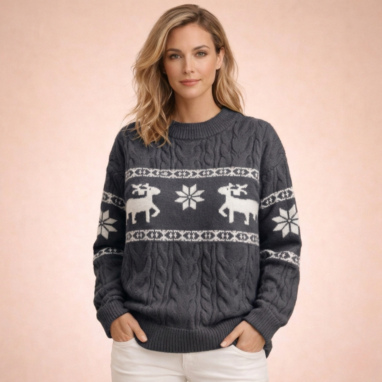 Julia | Eleganter und warmer Grobstrickpullover
