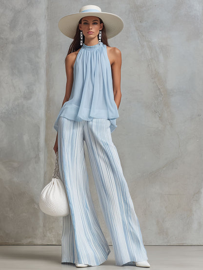 Lyra | Exquisites Chiffon-Set mit fließender Silhouette