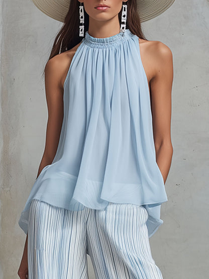 Lyra | Exquisites Chiffon-Set mit fließender Silhouette
