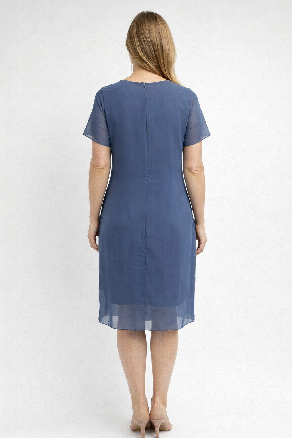 Isabella | Elegantes Festkleid mit asymmetrischer Overlay-Optik