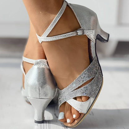 Isabella | Elegante High Heels mit Pailletten für besondere Anlässe
