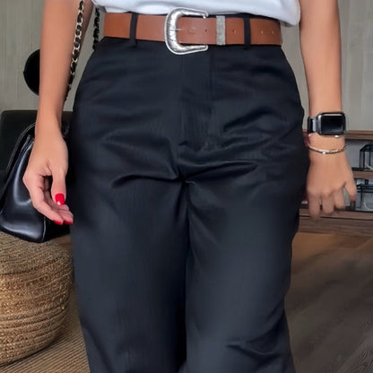 Anna | Elegante High-Waist Damenhose mit geradem Schnitt