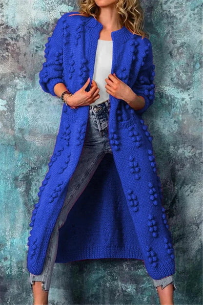 Jessika | Stilvolle lange Damen-Strickjacke