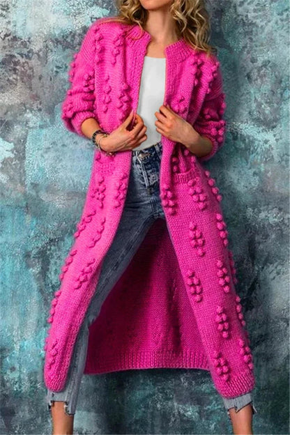 Jessika | Stilvolle lange Damen-Strickjacke