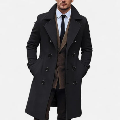 Maximilian | Eleganter und warmer langer Herrenmantel