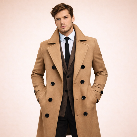 Maximilian | Eleganter und warmer langer Herrenmantel