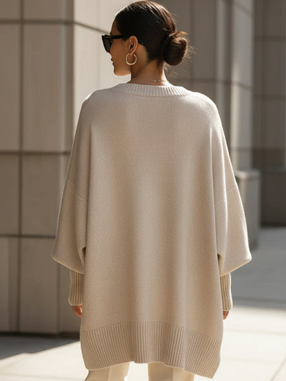Mathilda | Eleganter Oversize-Wollpullover für puren Wohlfühlkomfort