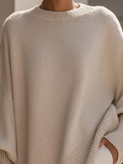 Mathilda | Eleganter Oversize-Wollpullover für puren Wohlfühlkomfort