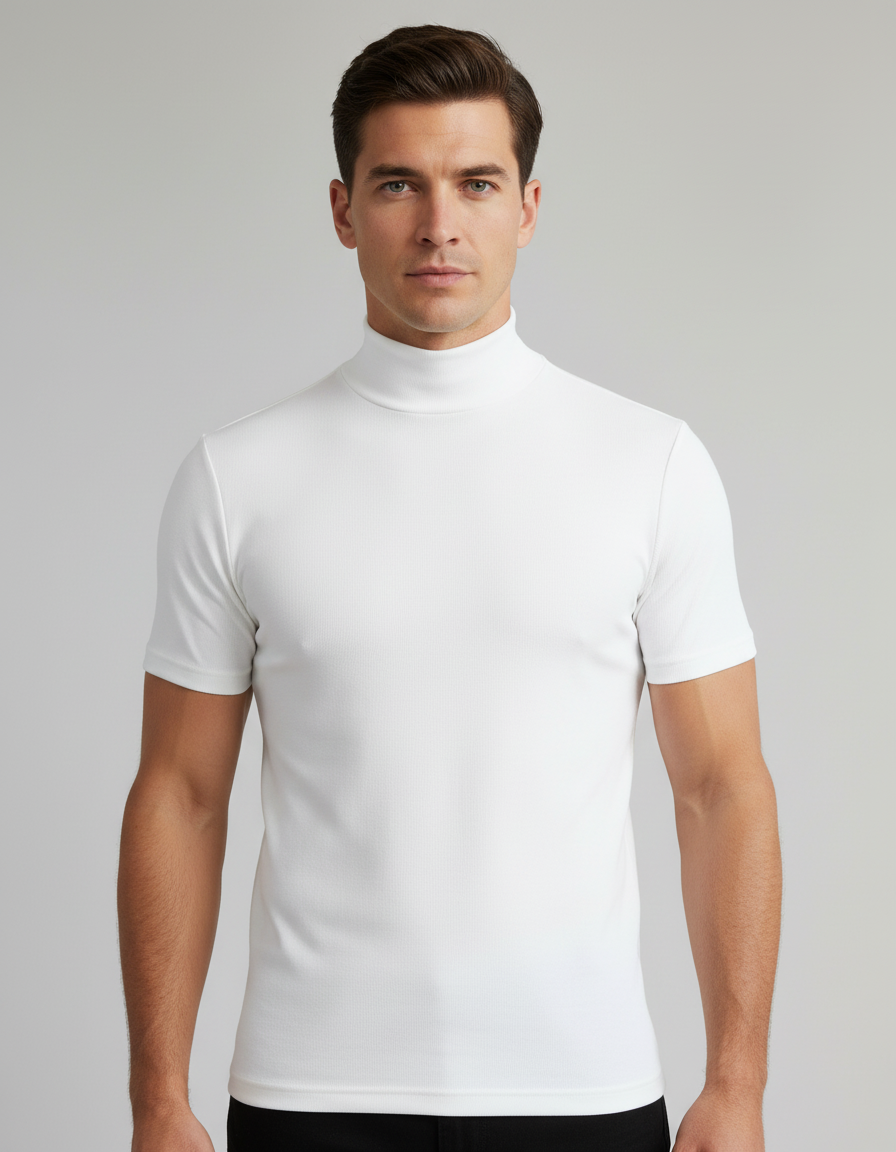 Julian | Atmungsaktives & Slim-Fit Herren Rollkragen-T-Shirt