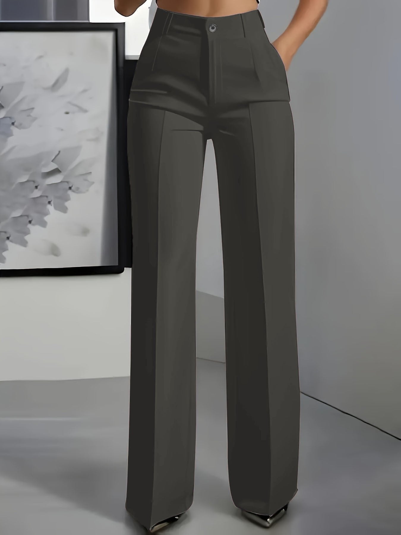 Anna | Elegante High-Waist-Damenhose mit weitem Bein