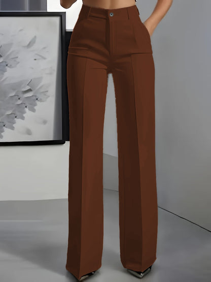 Anna | Elegante High-Waist-Damenhose mit weitem Bein