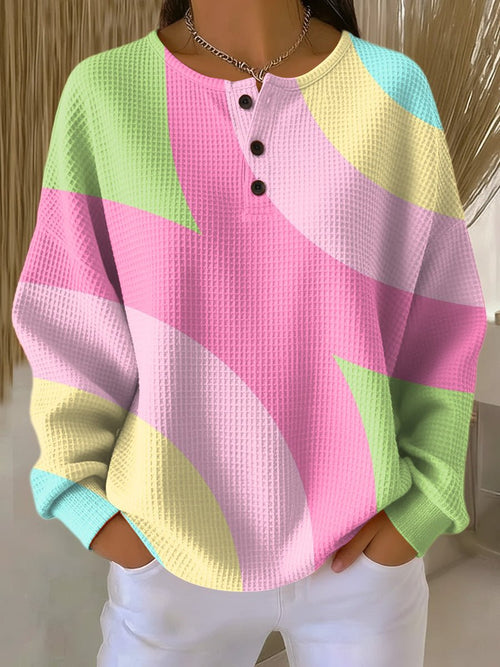 Julia | Gemütlicher Damenpullover mit Waffelstruktur
