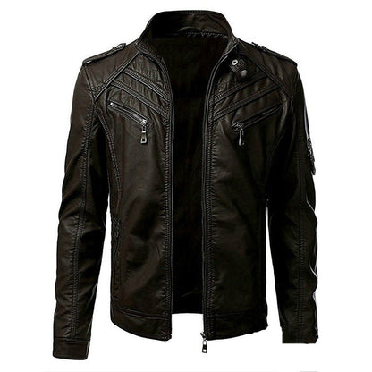 Aaron | Stilvolle und Bequeme Lederjacke
