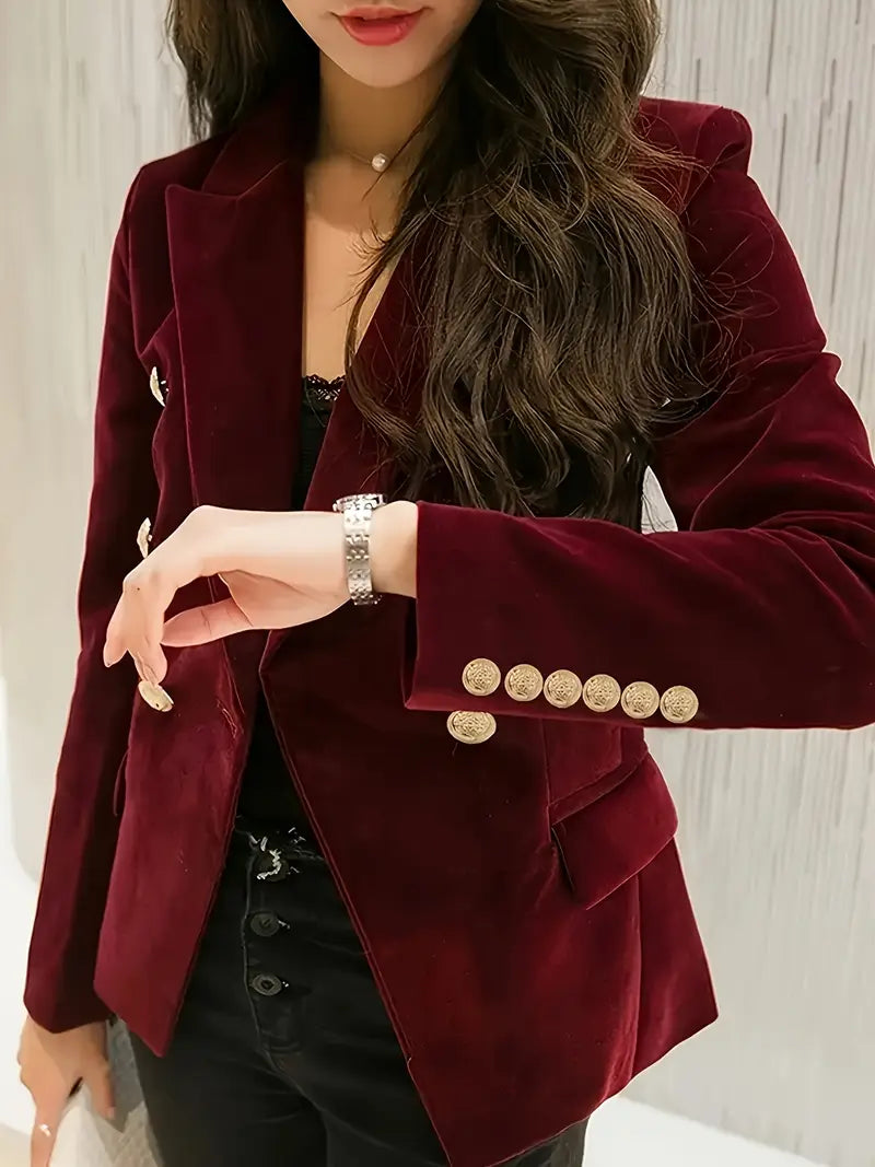 Lisa | Eleganter und warmer Damen Samtblazer