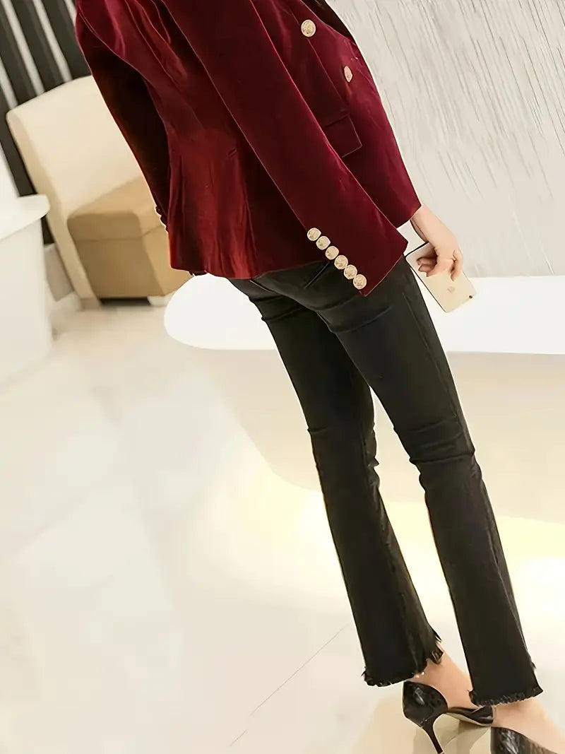 Lisa | Eleganter und warmer Damen Samtblazer