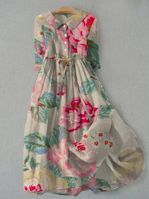 Lina | Leichtes florales Sommerkleid für Damen