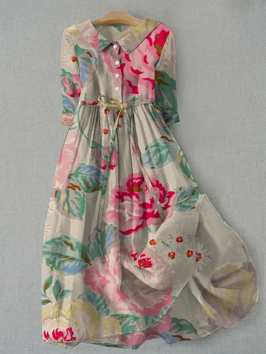 Lina | Leichtes florales Sommerkleid für Damen