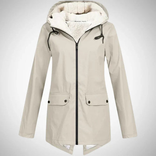 Elina | Bequemer und warmer wasserabweisender Regenmantel